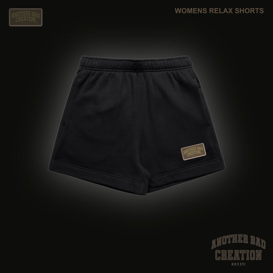 WOMENS ANOTHER BAD CREATION - ABC BROWN EMB JUNE DROP - RELAX SHORTS - 4933